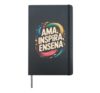 Ama Inspira Enseña Spanish Teacher Icons Hardcover Journal, Black
