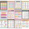 AmazingSpark 12 Pcs Composition Notebook Parts of Speech Posters Classroom