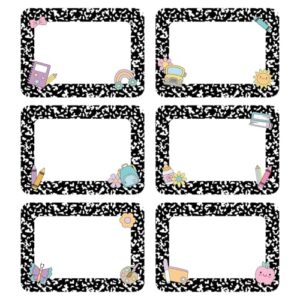 AmazingSpark 144 Pcs Composition Classroom Decor 3.5 x 2.5 in Name Labels