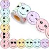 AmazingSpark 65.6ft Happy Face Bulletin Board Border Back to School Die Cut Trim Border Roll Classroom Rolled Trim DIY Decoration for Chalkboard Wall Office Back to School