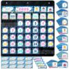 AmazingSpark Classroom Calendar Pocket Chart Set Ocean Calendar Bulletin Board Set with Pocket Seasons Festival Weather Chart for Classroom Decoration Back to School Supplies