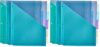 Amazon Basics 5-Tab Dividers for 3 Ring Binder, Two Pocket, Letter Size, Assorted Colors, 15 Count (Pack of 2)