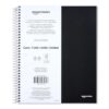 Amazon Basics College-Ruled 3-Subject Spiral Notebook, 150 Sheets, 8.5 x 11 inches, Black (Pack of 9)