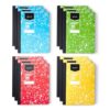Amazon Basics Composition Notebook, Wide Ruled, 100 Sheets, 9.75" x 7.5", Assorted Marble Colors, 12-Pack