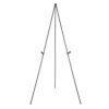 Amazon Basics Easel Display Stand, Instant Floor Poster, Lightweight, Collapsible and Portable with Tripod Base, Black Steel (supports 5 pounds)