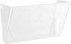 Amazon Basics Expandable Plastic Wall File Organizer,Hanging File Holder,Letter Size,1-Pocket,Clear,Space Saving for Office Home,(Pack of 10)