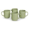 Amazon Basics Glazed Stoneware Coffee and Tea Mugs, Ceramic 4-Piece Set, 16 oz, Microwave, Freezer and Dishwasher-Safe, Stain-Resistant, Olive (Pack of 6)