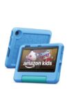 Amazon Fire 7 Kids tablet (newest model) ages 3-7. Top-selling 7" kids tablet on Amazon. Includes 6 months of ad-free and exclusive content, easy parental controls, 10-hr battery, 16 GB, Blue