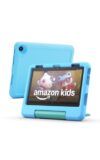 Amazon Fire HD 8 Kids tablet, ages 3-7 | 4GB memory, includes ad-free and exclusive content, parental controls and 13-hr battery, 64GB, Blue, (2024 release)