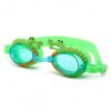 Ameble Fun Goggles Toddler Goggles 2 Years Old Funny Swim - Green Crocodile With Anti-fog Lens & Comfortable Silicone Seal