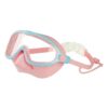 Ameble Kids Goggles With Nose Cover Kids Swim Goggles With Nose Cover For 4-16 Blue Anti-fog Hd Swimming