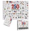 America 250 Puzzle | 1000 Pieces Educational Patriotic 4th Of July Decor