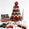 Americana Christmas Tree Quilt Kit, DIY Quilted Christmas Tree Kit，B