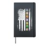 American Flag Easter Egg Hunting Cool Patriotic Spring Hardcover Journal, Black