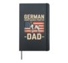 American Flag German Shorthaired Pointer Dad Hardcover Journal, Black