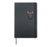 American Football French Bulldog Pocket Frenchie Dog Sports Hardcover Journal, Black