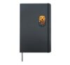 American Football Golden Retriever Pocket Dog Men Women Kids Hardcover Journal, Black