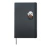 American Football Poodle Pocket Sports Dog Men Women Kids Hardcover Journal, Black