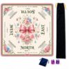 American Mahjong Mat with Rules, 33 x 33 in, Waterproof 3mm Mat & Dice Set