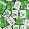 American Mahjong Set, 160 Numbered Tiles Translucent Emerald Acrylic