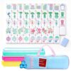 American Mahjong Set with 160 Pcs 4-Layer Tiles, Racks and Pushers, Bag