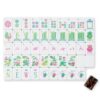 American Mahjong Tiles Set 160 Clear Engraved Western Game，Stripes