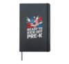 American PRE-K School Soccer Teacher Happy US Future Heroes Hardcover Journal, Black