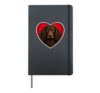 American Water Spaniel Heart Hardcover Journal, Black