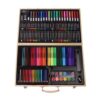 AMONIDA Kids Drawing Kit, 12 Watercolor Cakes 40 Crayons Art Supplies Set with Ruler, Sharpener & Accessories, Ideal for Children, Beginners & Adults