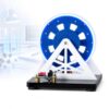 AMQYDT Brushless Motor Model, Brushless Motor Model, 3D-Printed Resin Physics Aid, 1000-1500 RPM Type-c Powered Physics Model with Blue Led Ring and Hall Effect Coil System for Classroom Teaching