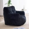Amthoryn Bean Bag Chair for Adults & Kids, Comfy Reading Sofa Chair,Dark Blue