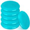 Amylove 6 Pcs Kids Inflated Wobble Cushions, Extra Thick Non-slip Lake Blue