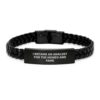 Analyst Interlaced Leather Bracelet for Coworkers Birthday Gift Idea
