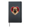 Anatolian Shepherd Heart Hardcover Journal, Black