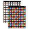 ANCOMEDO 120 Pockets Hundred Pocket Chart with 150 Pieces Double-Sided Number Cards,Number Pocket Chart for Students Classroom Home Counting and Organizer (Black-120 Pockets)