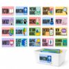 Andaz Press Classroom Library Labels, 20 Pack Waterproof Book Bin Stickers for Genre & Category Organization, Pastel Color Labels for Teachers, Reading Centers, School Shelves & Homeschool, 3.5x2 Inch