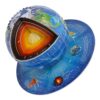 ANDITYX Educational Paper Earth Structure Model Easy Assembly Early Learning Toy Geography Teaching Tool for Students Educational