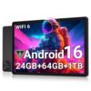 Android 16 Tablet 10 Inch, 24GB RAM 64GB ROM 1TB,HD IPS,Fast WiFi 6, BT 5.4