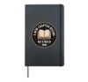 A New Chapter Begins Retired 2026 Reading Book Reader Lover Hardcover Journal, Black