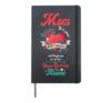 Angel Mom Happy Birthday in Heaven Memorial Day Love Hardcover Journal, Black