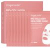 Angel Side Collagen Face Mask Skincare, Hydrating & Firming Hydrogel Face Masks, Elasticity Boosting Collagen Mask for All Skin Types, Skin Care Essentials 34g x 8 Sheets