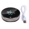 ANGGREK Visual Digital Timer, Magnetic Kitchen Timer, Plastic, USB Rechargeable, Large Display, Rotating Ring, Countdown Countup, 400mAh Battery for Cooking Baking Study