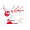 Angle Protractor Measuring Tool Geometry Math Ruler Acrylic 9pcs