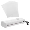 Angoily Compact A4 Laminator Machine and Fast Preheat Time Abs Jam Release Button, Lightweight Plastic Design for Documents and Photos for Home and School Use