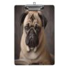 Animal Pug Dog Acrylic Clipboard 12.5" X 8.5" Letter Size