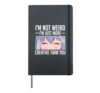 Anime Girl Weird Cosplay Hardcover Journal, Black