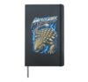 Ankylosaurus Retro Rock Dinosaur Paleontology Fossil Hunter Hardcover Journal, Black