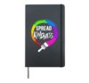 Anti Bullying Awareness Teacher Illustration Spread Kindness Hardcover Journal, Black