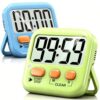 Antonki 2 Pack Digital Timer for Kids Classroom Kitchen Timers for Cooking