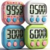 Antonki 4 Pack Digital Timer for Kids, Kitchen Timer for Cooking, Classroom, Study, Exercise with Countdown/Up Mode - Loud Alarm, Large Display - AAA Battery Operated (Not Included)